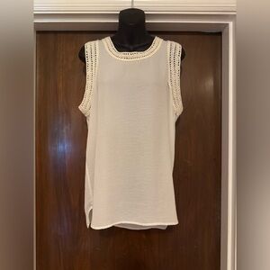 Cabi Creamy White Blouse - Size M